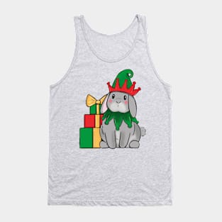 Christmas elf bunny rabbit Tank Top